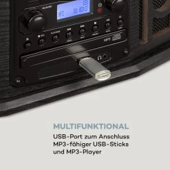 NR-620 DAB Stereoanlage Holz Plattenspieler DAB+ CD-Player Schwarz -Küchengeräte Verkäufe 10033712 de 0008 logo