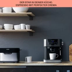 Arabica Espressomaschine 1050W 15 Bar 1,5l Touch-Bedienfeld Edelstahl -Küchengeräte Verkäufe 10033729 de 0004 usp