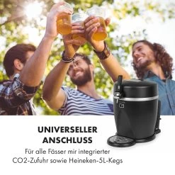 Tap2Go Mobile 2-in1 Bierzapfanlage Mit Getränkekühler 5l/13l Schwarz -Küchengeräte Verkäufe 10034006 de 0004 logo