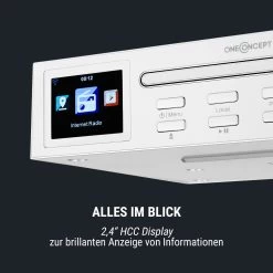 Streamo Chef Küchenradio CD-Player BT 2,4"HCC Display Weiß 13 Streamo Chef Küchenradio CD-Player BT 2,4"HCC Display Weiß -Küchengeräte Verkäufe 10034051 de 0005 logo