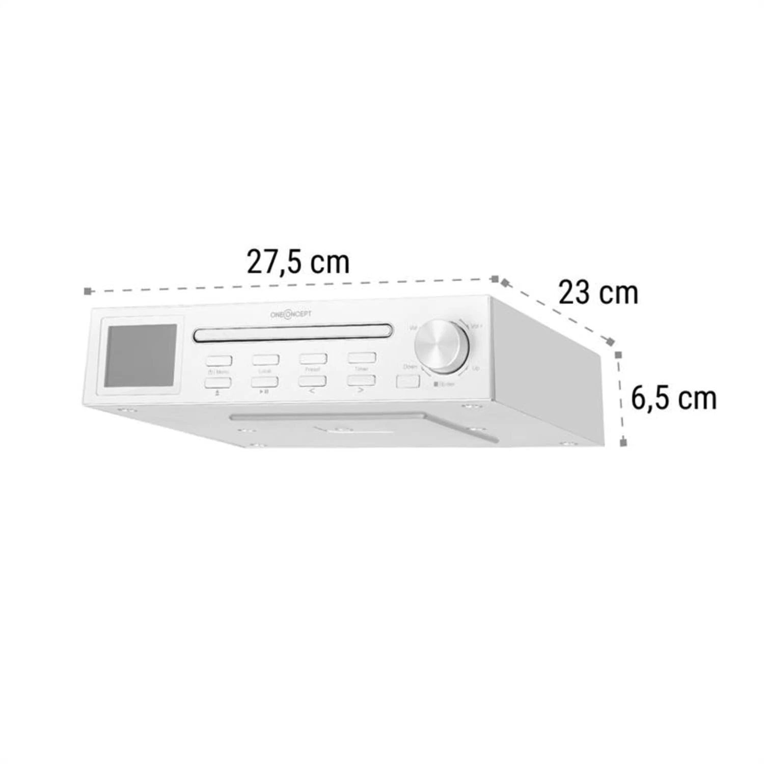 Streamo Chef Küchenradio CD-Player BT 2,4"HCC Display Weiß 9 Streamo Chef Küchenradio CD-Player BT 2,4"HCC Display Weiß – Bild 9