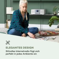 Streamo CD Internetradio 2x10W WLAN DAB+ UKW CD-Player BT Weiß -Küchengeräte Verkäufe 10034056 de 0003 logo