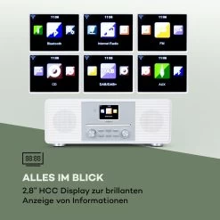 Streamo CD Internetradio 2x10W WLAN DAB+ UKW CD-Player BT Weiß -Küchengeräte Verkäufe 10034056 de 0004 logo