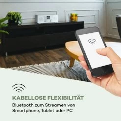 Streamo CD Internetradio 2x10W WLAN DAB+ UKW CD-Player BT Weiß -Küchengeräte Verkäufe 10034056 de 0005 logo