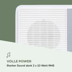 Streamo CD Internetradio 2x10W WLAN DAB+ UKW CD-Player BT Weiß -Küchengeräte Verkäufe 10034056 de 0007 logo