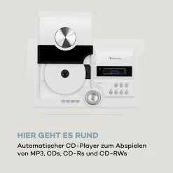 Stereo Sonic DAB+ Stereoanlage, DAB+, CD-Player, USB, BT, Weiß -Küchengeräte Verkäufe 10034087 de 0007 logo