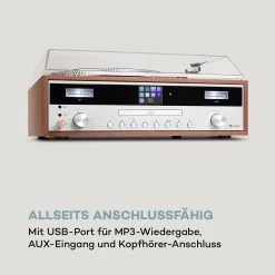 Birmingham HiFi Stereo-System DAB+/FM BT-Funktion Vinyl CD USB AUX-In -Küchengeräte Verkäufe 10034090 de 0005 logo