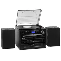 Küchengeräte Verkäufe 49 388-DAB+ Stereoanlage 20W Max. Vinyl CD Kassette BT FM/DAB+ USB