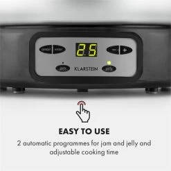 Jam Session Marmeladen- Und Geleekocher 1000W 2 Automatikprogramme -Küchengeräte Verkäufe 10034109 yy 0004 logo Klarstein Jam Session Marmeladen und Geleekocher