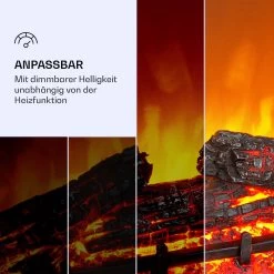 Lienz Elektrischer Kamin 1800W Steindekor Polystone Fernbedienung -Küchengeräte Verkäufe 10034122 de 0005 logo