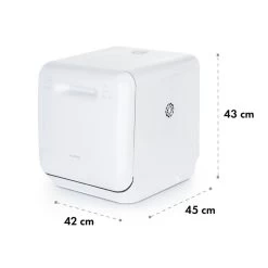 Aquatica Geschirrspüler Freistehend Installationsfrei 2 Gedecke 860W -Küchengeräte Verkäufe 10034126 yy 0010 logo Klarstein Aquatica Geschirrspueler weiss