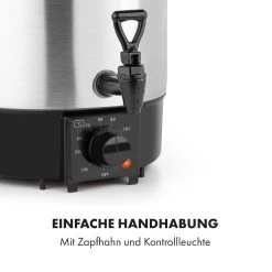 Biggie Eco Einkochautomat & Getränkespender 1000W 30-100°C Zapfhahn 9l -Küchengeräte Verkäufe 10034147 de 0006 logo