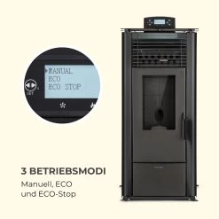 Energiewende Pelletofen 5/10 KW 5 Stufen Timer 18kg 250m³ Fernbedienung Schwarz -Küchengeräte Verkäufe 10034153 de 0005 logo