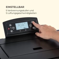 Energiewende Pelletofen 5/10 KW 5 Stufen Timer 18kg 250m³ Fernbedienung Schwarz -Küchengeräte Verkäufe 10034153 de 0007 logo