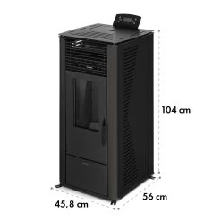 Energiewende Pelletofen 5/10 KW 5 Stufen Timer 18kg 250m³ Fernbedienung Schwarz -Küchengeräte Verkäufe 10034153 yy 0009 logo