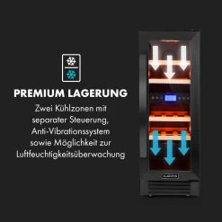 Vinovilla 17 Built-In Duo Weinkühlschrank 53l 17 Fl. 2 Zonen Glastür 14 Vinovilla 17 Built-In Duo Weinkühlschrank 53l 17 Fl. 2 Zonen Glastür -Küchengeräte Verkäufe 10034154 de 0006 logo