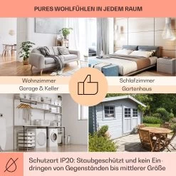 Wonderwall Air 36 Infrarotheizung 120x30cm 360W Wandinstallation Fernbedienung -Küchengeräte Verkäufe 10034231 de 0005 usp