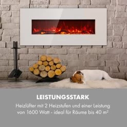 Lausanne Long Elektrischer Kamin 1600W 2 Heizstufen 128 Cm -Küchengeräte Verkäufe 10034250 de 0006 logo