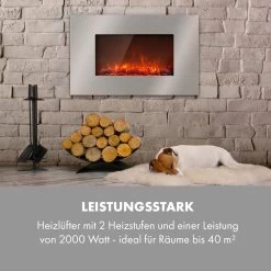 Lausanne Luxe Elektrischer Kamin 2000W 2 Heizstufen 90 Cm Edelstahl -Küchengeräte Verkäufe 10034252 de 0006 logo