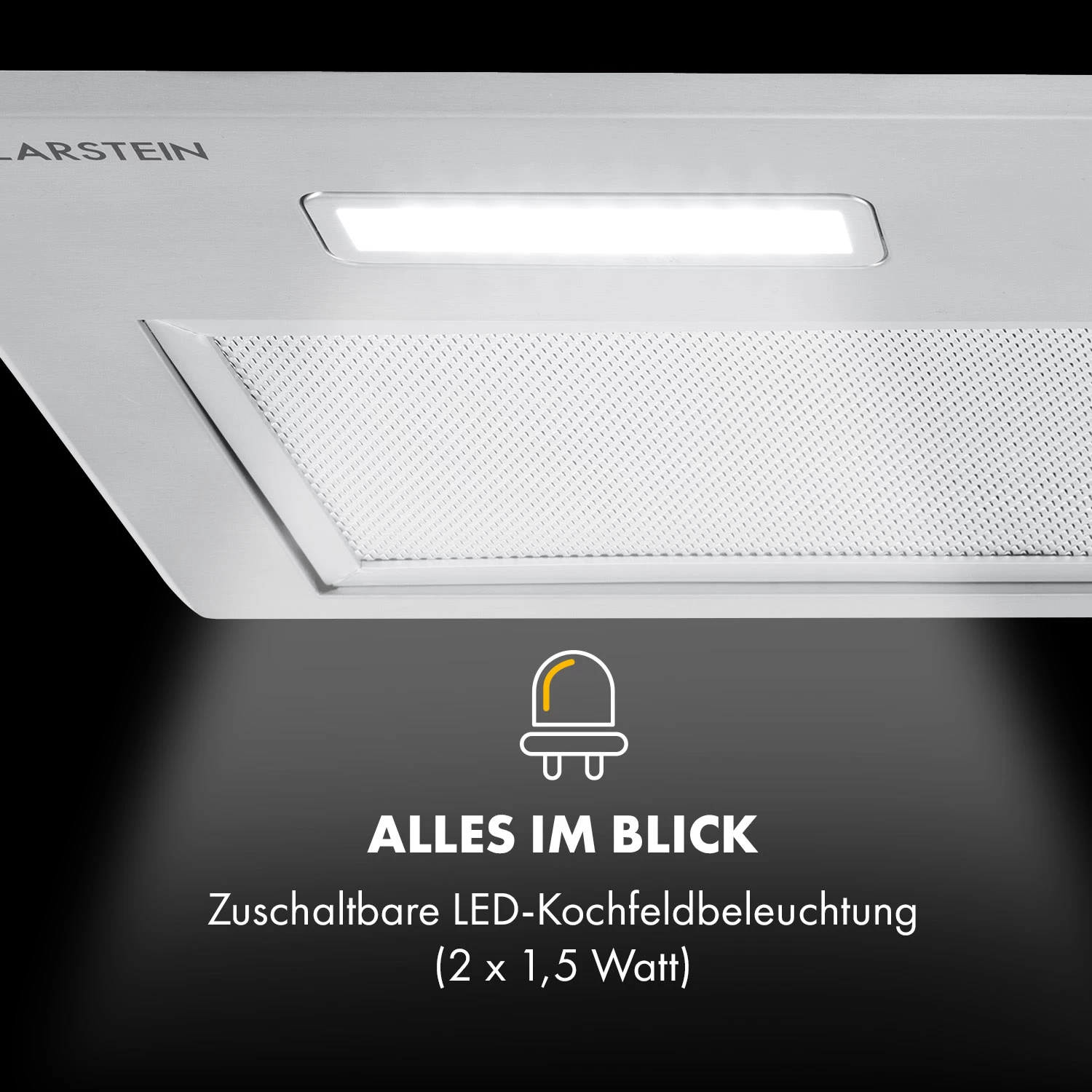 Simplica Dunstabzugshaube Einbau 70cm Abluft: 400 M³/h LED Edelstahl 5 Simplica Dunstabzugshaube Einbau 70cm Abluft: 400 M³/h LED Edelstahl – Bild 5