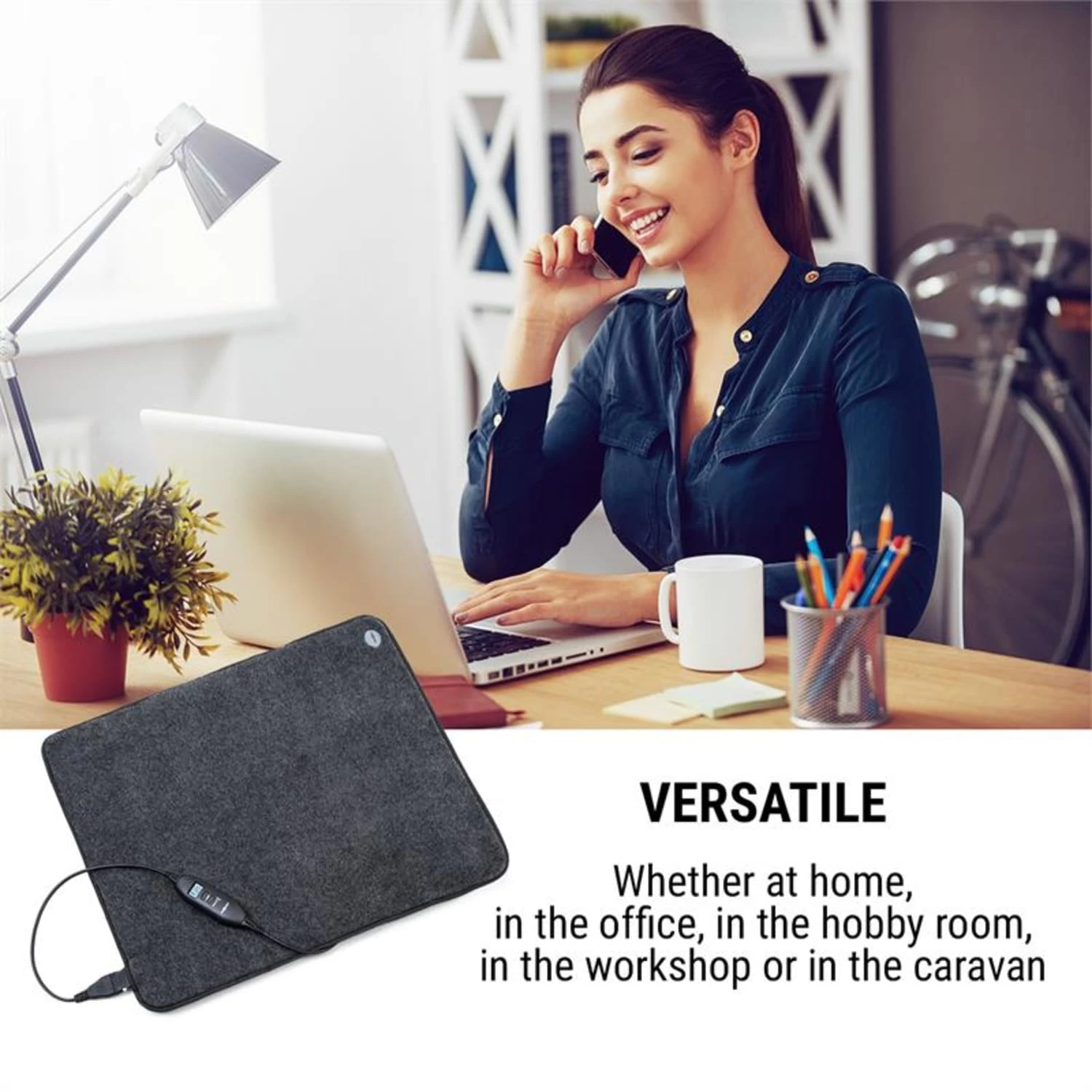 Magic Carpet DLX Heizmatte 60 X 70 Cm 100 W 4 Temp. Timer Anthrazit – Bild 5