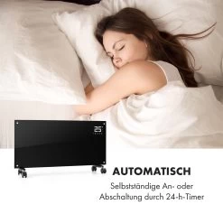 Bornholm Smart Konvektions-Heizgerät | 2000 W | SmartHeat Design: WiFi-Verbindung | LED-Display | 24-h-Timer | 2 Heizstufen: 1000 / 2000 W | IP24: Spritzwassergeschützt | Fernbedienung | Standgerät -Küchengeräte Verkäufe 10034391 de 0004 logo