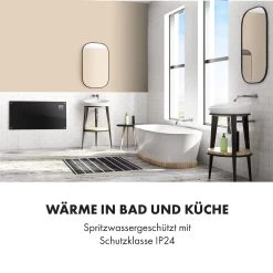 Bornholm Smart Konvektions-Heizgerät | 2000 W | SmartHeat Design: WiFi-Verbindung | LED-Display | 24-h-Timer | 2 Heizstufen: 1000 / 2000 W | IP24: Spritzwassergeschützt | Fernbedienung | Standgerät -Küchengeräte Verkäufe 10034391 de 0005 logo