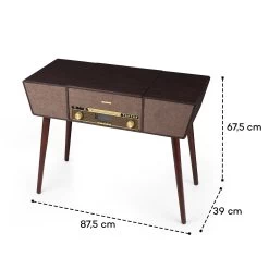 Belle Epoque 1912 Retro-Plattenspieler CD BT USB DAB+/UKW Braun -Küchengeräte Verkäufe 10034402 yy 0011 logo