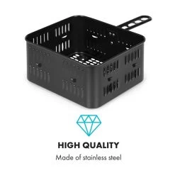 AeroVital Cube Chef Heißluftfritteuse Frittierkorb Zubehör Edelstahl -Küchengeräte Verkäufe 10034407 yy 0004 logo Klarstein AeroVital Cube Chef Frittierkorb