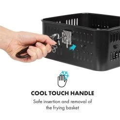 AeroVital Cube Chef Heißluftfritteuse Frittierkorb Zubehör Edelstahl -Küchengeräte Verkäufe 10034407 yy 0005 logo Klarstein AeroVital Cube Chef Frittierkorb