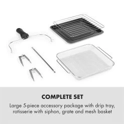 AeroVital Easy Touch Heißluftfritteuse 1700W 14l Timer 16 Programme Schwarz -Küchengeräte Verkäufe 10034452 yy 0007 logo Klarstein AeroVital easy touch Fritteuse schwarz