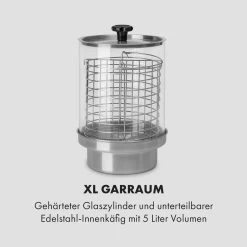 Wurstfabrik 600 Hot Dog Maker 600W 3 Spieße 5L 30-100°C Glas Edelstahl -Küchengeräte Verkäufe 10034454 de 0004 logo