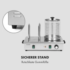 Wurstfabrik 600 Hot Dog Maker 600W 3 Spieße 5L 30-100°C Glas Edelstahl -Küchengeräte Verkäufe 10034454 de 0008 logo