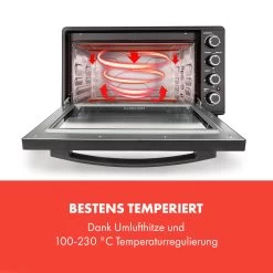 Masterchef 60 Mini-Backofen 60l 2000W 100-230 °C Timer Schwarz -Küchengeräte Verkäufe 10034498 de 0003 logo