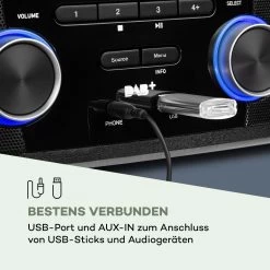 Stockton Micro Stereosystem 20W Max. DAB+ UKW CD-Player BT OLED -Küchengeräte Verkäufe 10034517 de 0007 logo