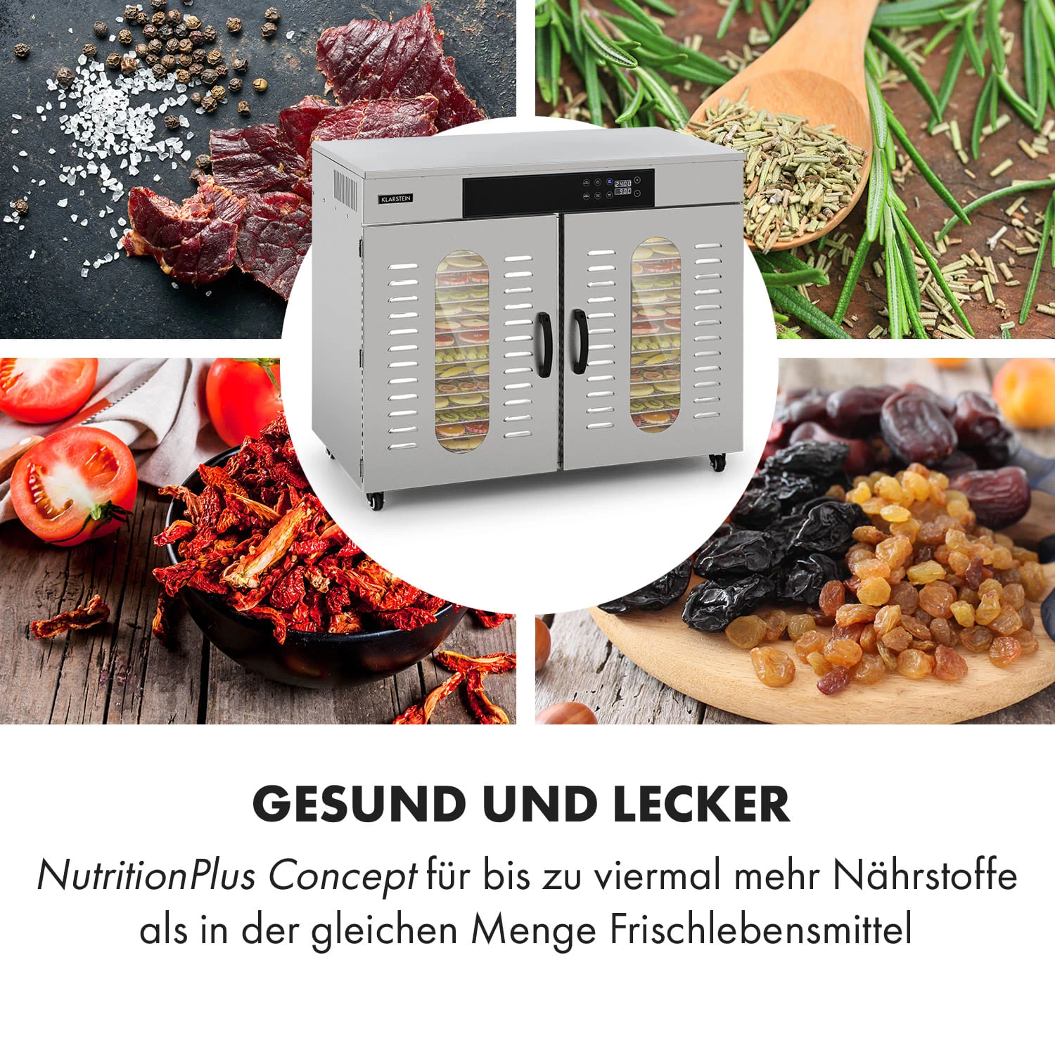 Master Jerky 500 Dörrautomat 3000W 40-90 °C 24h-Timer Edelstahl Silber 5 Master Jerky 500 Dörrautomat 3000W 40-90 °C 24h-Timer Edelstahl Silber – Bild 5