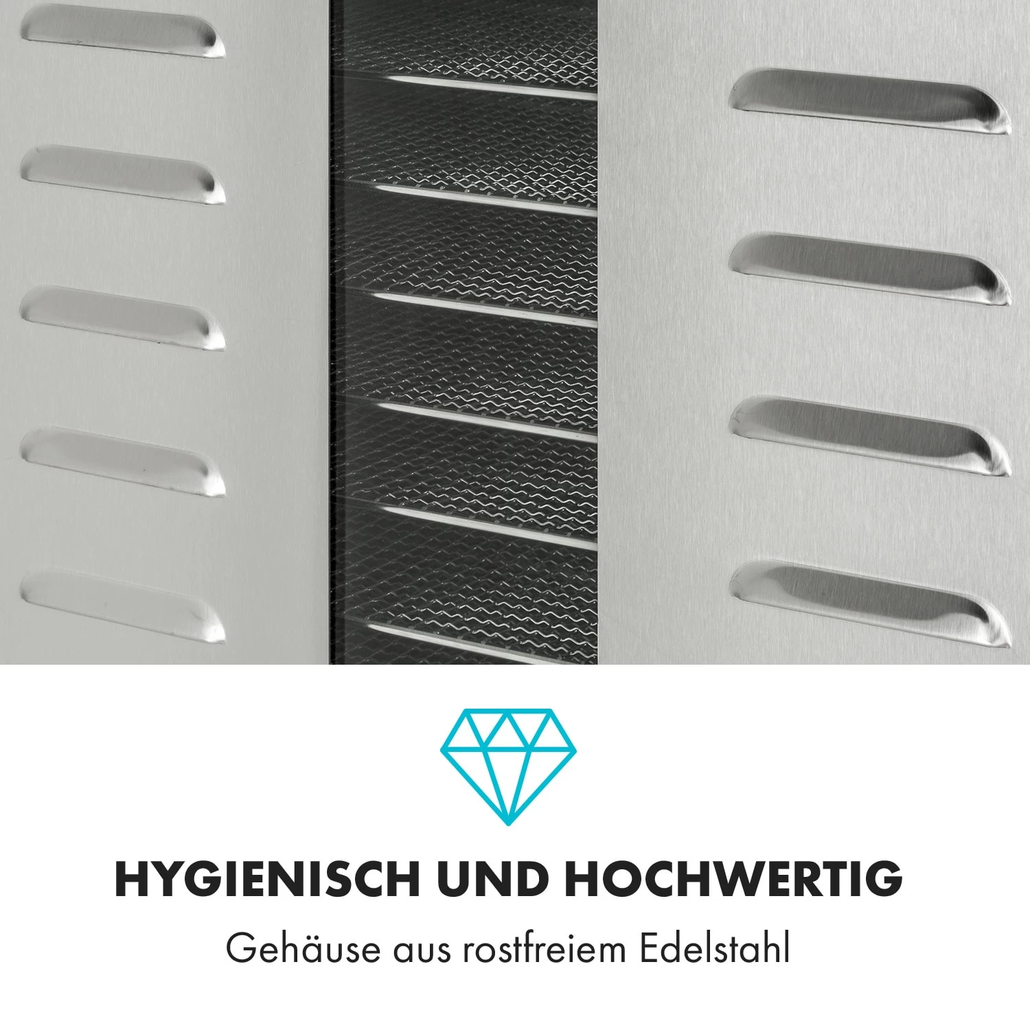 Master Jerky 550 Dörrautomat 2400W 40-90 °C 24h-Timer Edelstahl Silber 7 Master Jerky 550 Dörrautomat 2400W 40-90 °C 24h-Timer Edelstahl Silber – Bild 7