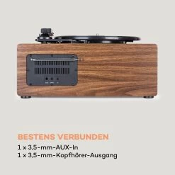 Connect Vinyl Cube Plattenspieler 40W Max. Internet/DAB+/UKW USB Braun -Küchengeräte Verkäufe 10034557 de 0009 logo