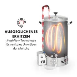 Brauheld Pro Maischekessel 2500W 30L 30-100°C Umwälzpumpe Edelstahl -Küchengeräte Verkäufe 10034586 de 0004 logo