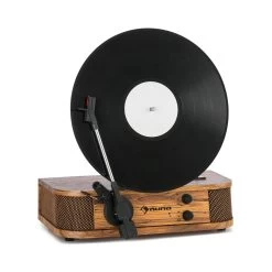 Verticalo SE Retro-Plattenspieler USB BT Line-Out Holz