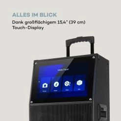 KTV Karaoke-System 15,4" Touch 2UHF-Mic WiFi BT USB SD HDMI Trolley -Küchengeräte Verkäufe 10034612 de 0004 logo