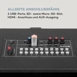 KTV Karaoke-System 15,4" Touch 2UHF-Mic WiFi BT USB SD HDMI Trolley -Küchengeräte Verkäufe 10034612 de 0007 logo