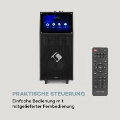 KTV Karaoke-System 15,4" Touch 2UHF-Mic WiFi BT USB SD HDMI Trolley -Küchengeräte Verkäufe 10034612 de 0008 logo