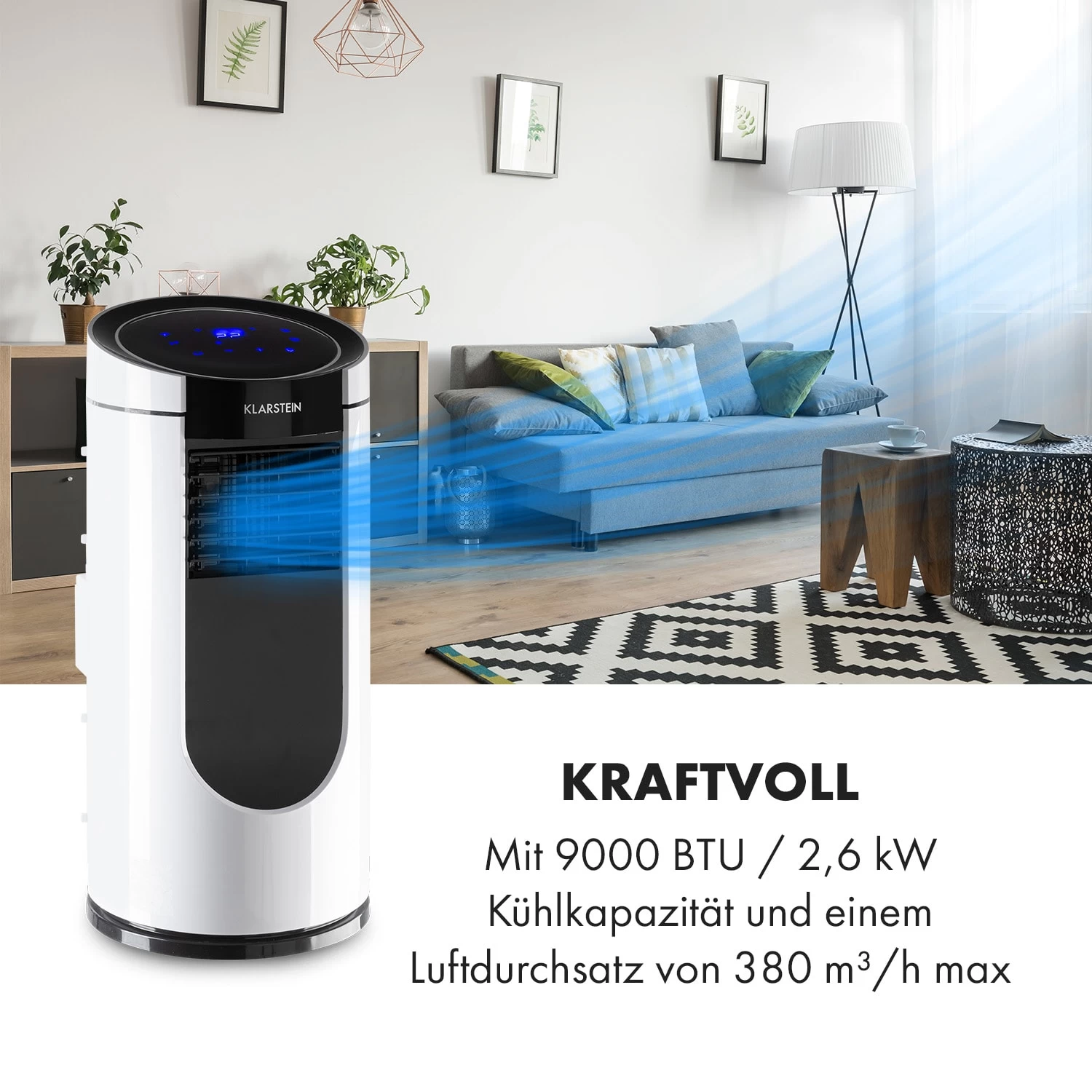 Metrobreeze Miami Mobile Klimaanlage 9000BTU/2,6 KW 950W 2 Metrobreeze Miami Mobile Klimaanlage 9000BTU/2,6 KW 950W – Bild 2