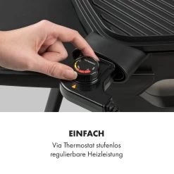 Gatsby Elektrogrill 2000W Antihaft-Grillfläche Seitentische Schwarz -Küchengeräte Verkäufe 10034706 de 0005 logo