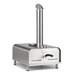 Diavolo Pizza-Pelletofen Inkl. Pizzastein Thermometer Edelstahl