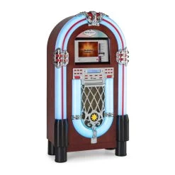 Graceland Touch Jukebox 12" Touch-Bedienfeld WLAN, CD, BT, Holzoptik