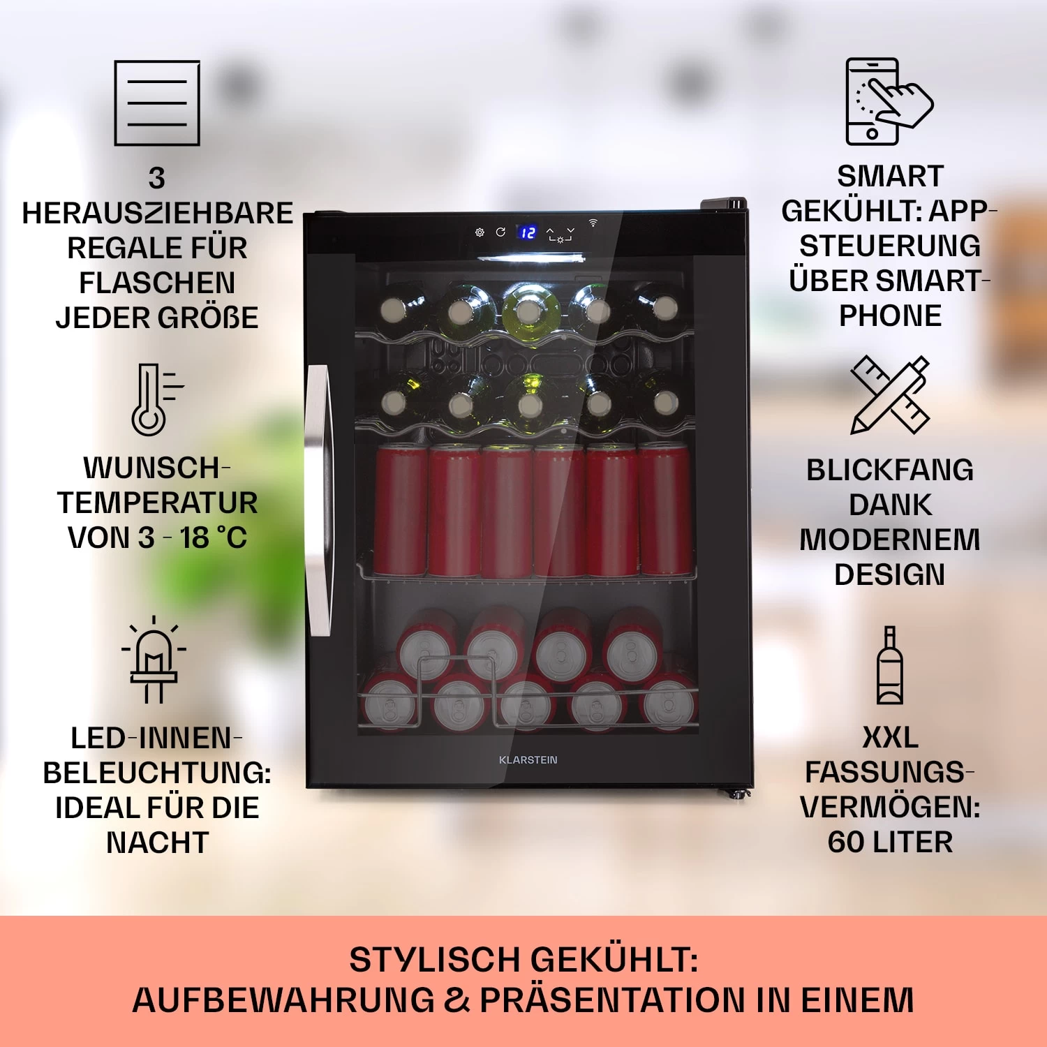 Coachella 60 Kühlschrank 60 Liter WiFi-Funktion Hintergrundbeleuchtung 2 Coachella 60 Kühlschrank 60 Liter WiFi-Funktion Hintergrundbeleuchtung – Bild 2