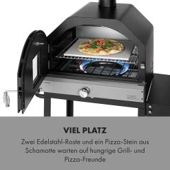 Pizzaiolo Pro Pizza-Gasgrill 76x143x66cm Schamottestein Stahl Mobil -Küchengeräte Verkäufe 10034844 de 0003 logo