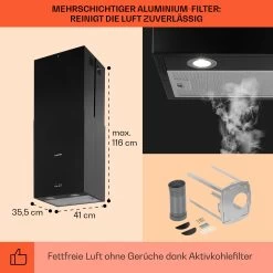 Structura Inselabzugshaube Abluft 641 M³/h Max. LED-Licht Edelstahl 13 Structura Inselabzugshaube Abluft 641 M³/h Max. LED-Licht Edelstahl -Küchengeräte Verkäufe 10034850 de 0005 usp